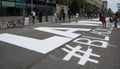 Sign on the stree Black lives matter protests