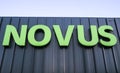 Sign of supermarket Novus