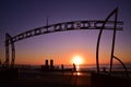 Sign of Surfers Paradise at sunrise time Royalty Free Stock Photo