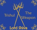 Sign and Symbol Drawing of Lord Shivas The Powerful Weapon Trident and Shiv Nama