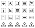 Sign and symbol icon set 4 vector illustration Royalty Free Stock Photo