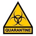 Sign symbol quarantine zone, area Stop Novel Coronavirus outbreak covid 19 2019 nCoV symptoms in Wuhan China, vector
