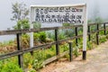 Sign of tailway station in Idalgashinna village, Sri Lan