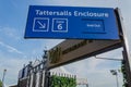 Sign for Tattersalls Enclosure at Chester Racecourse