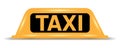 Sign taxi on cubes. Cab transportation logo sign. Vector