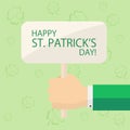 Sign with theme of Patricks day
