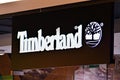 Sign Timberland. Company signboard Timberland. Royalty Free Stock Photo