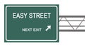 Sign to easy street