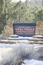 Sign to Mesa Verde National Park Royalty Free Stock Photo