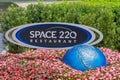 Sign to the new Space 220 resturant at Epcot