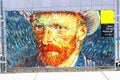 Self portrait Vincent van Gogh museum sign, Amsterdam