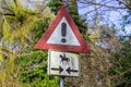 Sign to watch out for horseriding from both sides