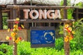 Sign at the Tongan Village within the Polynesian Cultural Center