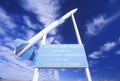 Sign for Tonopah Test Range, Tonopah, Nevada Royalty Free Stock Photo