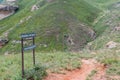 Sign on top of the Brandwag buttress at Golden Gate Royalty Free Stock Photo