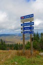 Mont Tremblant with Fall Foliage, Quebec, Canada Royalty Free Stock Photo