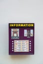 Sign of Tourist information