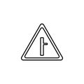 sign trolls icon. Element of traffic signs icon for mobile concept and web apps. Thin line sign trolls icon can be used for web