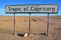 Sign of Tropic of Capricorn on C14 Namibia or the Southern Tropic i