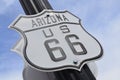 Sign of U.S. Route 66 also known as the Will Rogers Highway