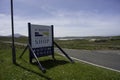 Sign for Uig community shop Isle of Lewis