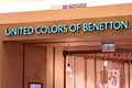 Sign United Colors of Benetton. Company signboard United Colors of Benetton. Royalty Free Stock Photo