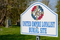 Sign For United Empire Loyalist Burial Site