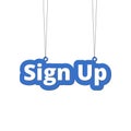 Sign up sign, Sign up icon