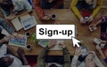 Sign-Up Join Login Member Network Page User Concept