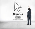 Sign Up Register Join Applicant Enroll Enter Membership Concept Royalty Free Stock Photo