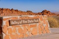 Sign of the Valley of Fire State Park