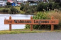 Sign at Waimanu Lagoons, Waikanae, NZ.