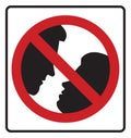 No Kissing Zone