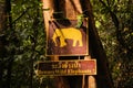 Sign warning of wild elephants, Khao Sok, Thailand