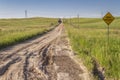 A dirt road passes through the middle of Nebraska