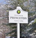 Sign Welcome to Princeton