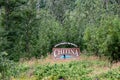 Chitina Alaska sign welcomes travelers to the remote Alaskan Bush town