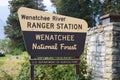 Sign for Wenatchee River Ranger Station - Wenatchee National Forest