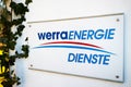 a sign of werra energie Royalty Free Stock Photo