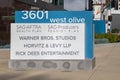A sign for 3601 West Olive