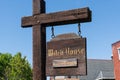 Sign at the Witch House of Salem, Massachusetts