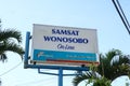 Sign of wonosobo samsat office at Jalan Soekarno Hatta