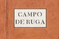 Signage campo de ruga in Venice Royalty Free Stock Photo