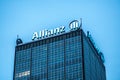 Signage of the German financial and insurance group Allianz Royalty Free Stock Photo