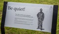 Signage at historic Port Arthur former penal colony museum, Tasmania