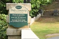 Historic Dale Cemetery sign, Ossining, New York September 2020