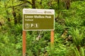 Signage for Lower Mailbox Peak Trailhead near North Bend Washington