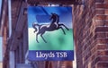 Lloyds TSB Bank sign Royalty Free Stock Photo