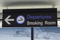 Signage for smoking area Royalty Free Stock Photo