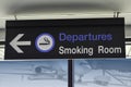 Signage for smoking area